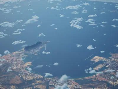 Gibraltar Gibraltar City Landscape 3D Model 3D model