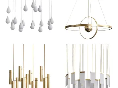 Lampatron modern chandeliers and pendant lights 3D model