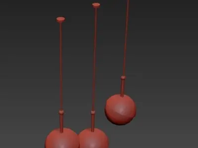 Golden ball 3D model buy