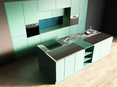 15-Kitchen3 matte 2 3D model