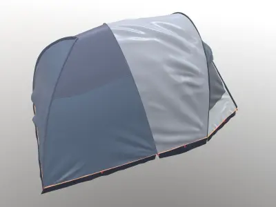 Black Out Air Tent Camping 3D model