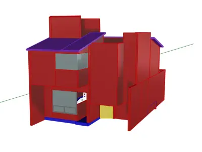 Modern Contemporary House 3D print model