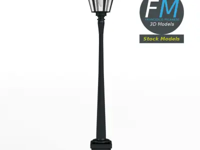 Garden lamp post 1 3D model