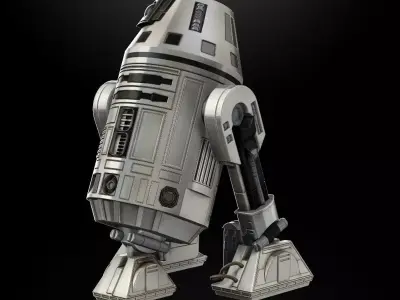 R0 Astromech Droid One12 Scale Articulation STL files 3D print model