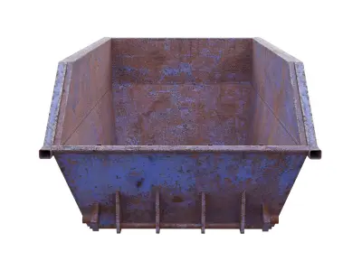 Waste containers Low-poly 3D model