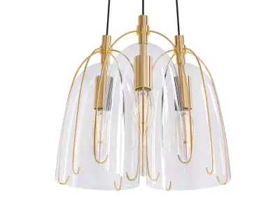 Tulip Glass Pendant 3D model