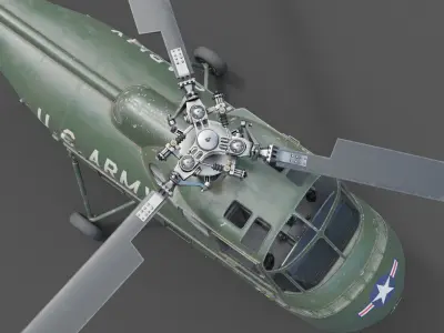  Sikorsky H-19 Chickasaw Helicopter PBR 