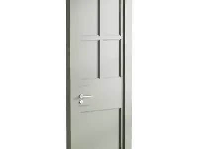 Modern entrance door 38 3D model