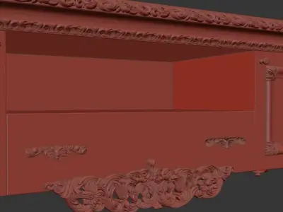  TV shelf 3D model