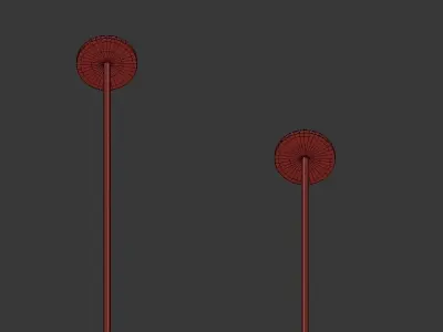 Colorful glass pendant lighting 3D model purchase
