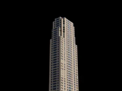 220 Central Park South - NYC Low-poly 3D model