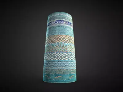 Itchan Kala - Kalta Minor Minaret Khiva  Low-poly 3D model