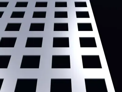 Perforated panel with 36 percent opening 25O117 3D model