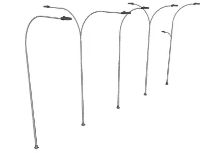 Lamp Post - Light Pole - Light Post - Street Light - Group 06 3D model