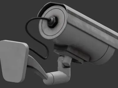 Security Camera Low-poly 3D model