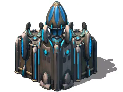 Different dimension - building - wall 07 3D model