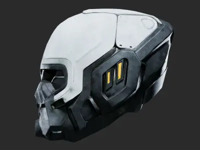 SciFi Helmet ver1 Low-poly 3D model