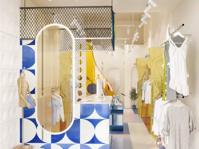 CLOTHES SHOP 3D model