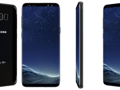 Samsung Galaxy S8 Plus Midnight Black 3D model