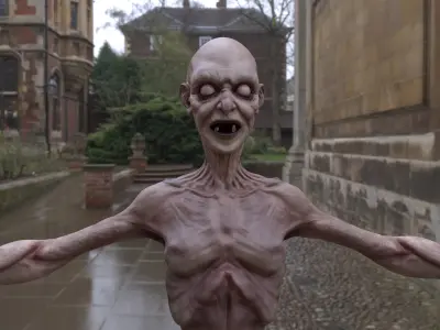 WITCH 3D MODEL zombie Low-poly 3D model