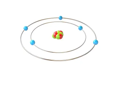 Boron Chemical Element v1 002 Low-poly 3D model