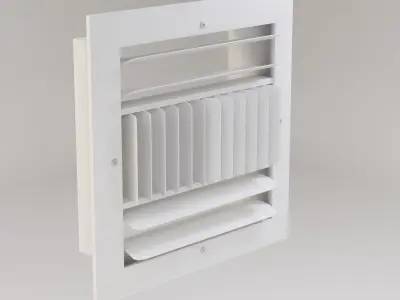 Ceiling AC Vent Low-poly 3D model