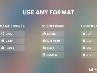 Interior 3 Low-poly 3D model