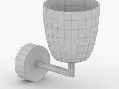 1463 - Bra Lamp Low-poly 3D model