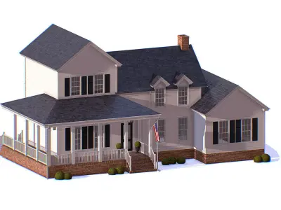 American Classic Houses Collection Low-poly 3D model