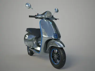 Vespa Electtrica Scooter Low-poly 3D model