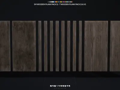 Wooden Plank Pack Vol 11 Low-poly 3D model