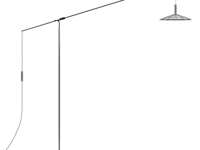 ALTURA floor lamp with shade 3D model