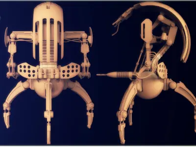 Droideka Star Wars 3D model