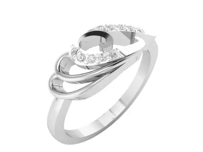 Women Ring Render 3dm STL MTL OBJ FBX Details 3D print model buy