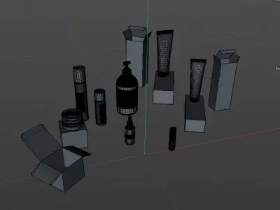 Pack 1 cosmetic 3D model