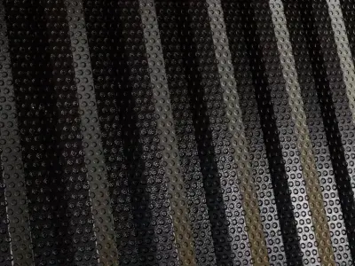 Perforated Corrugated Metal Grill PBR Seamless Texture
