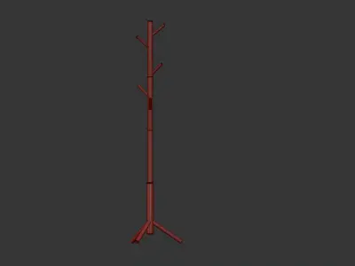 Bremen Coat Hanger White 3D model