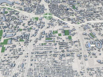 Dallas City Texas United States 3D model