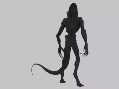 Xenomorph Stalker Low-poly 3D model