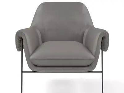 Hooker Furniture - Living Room Ambroise Metal Frame Club Chair 3D model