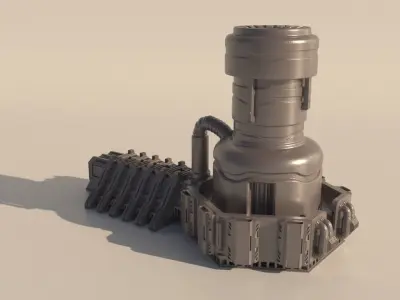 SCI-FI STORAGE TANK for 3Dprint 3D print model