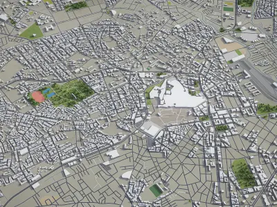 Oujda  Low-poly 3D model