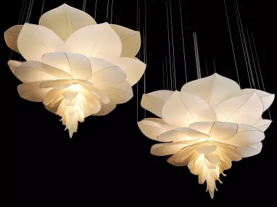 Flower Chandelier 3D model