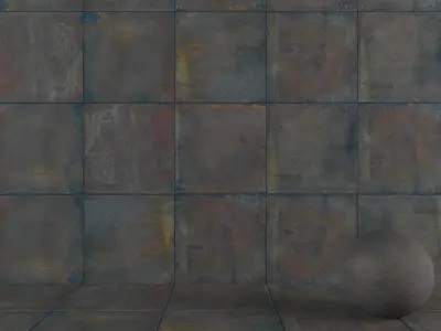 Wall Tiles Museum Iron Denim 80x80 Texture