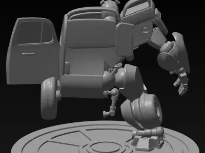 Bumblebee Transformers VW Beetle-Detailed 3D Print Model STL 3D print model