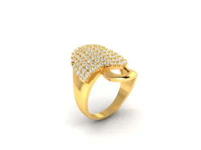 Women Ring  Render 3dm STL OBJ FBX Details 3D print model 326