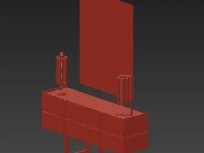 chest of drawers 33 3D model