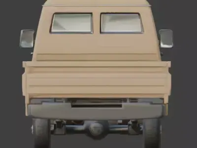 Middle Eastern Pickup Truck 3D Model Low-poly 3D model