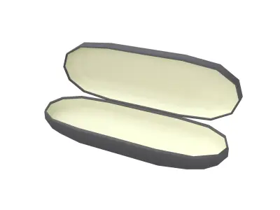 Eyeglasses Empty Case v1 001 Low-poly 3D model