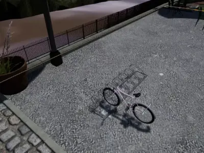 Bike rack Free low-poly 3D model